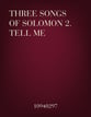 Tell Me SATB choral sheet music cover